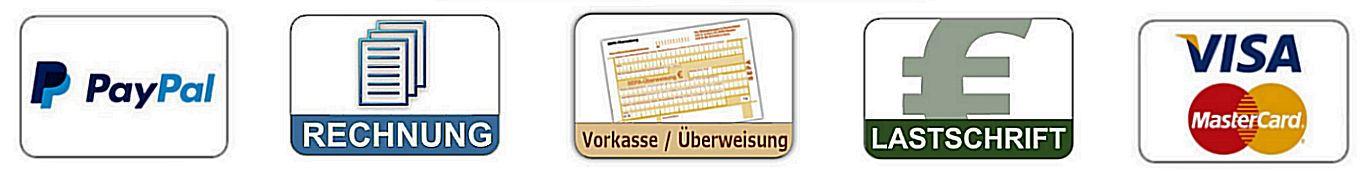 Zahlungsmöglichkeiten Logos Zahlungsmöglichkeiten Logos