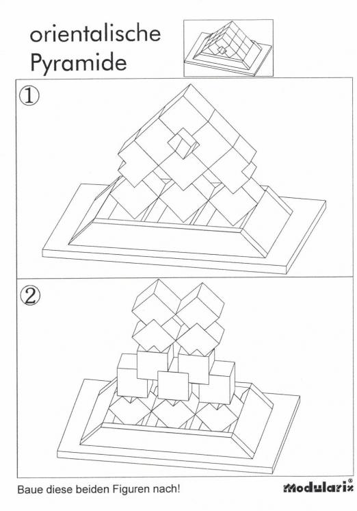 Orientalische Pyramide - Figuren 01 - 02 - für Kinder und Senioren