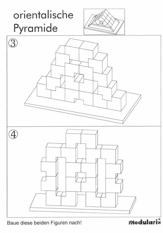 Orientalische Pyramide - Figuren 03 - 04 - für Kinder und Senioren