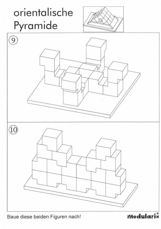 Orientalische Pyramide - Figuren 09 - 10 - für Kinder und Senioren