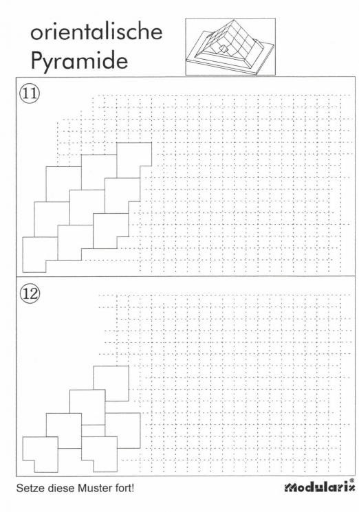 Orientalische Pyramide - Muster 11-12 - für Kinder und Senioren