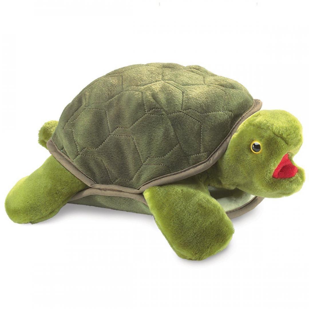 Folkmanis Handpuppe - Schildkröten - Die naturgetreuen Tier-Handpuppen von Folkmanis zeichnen sich durch ihre hohe Qualität und Liebe zum Detail aus. Tier-Handpuppe von Folkmanis - Schildkröten