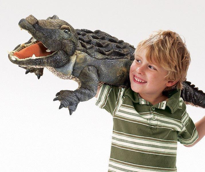 Handpuppe - original Folkmanis - Alligator