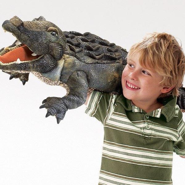 Handpuppe - original Folkmanis - Alligator