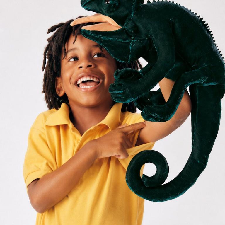 Tier-Handpuppe von Folkmanis - Chamäleon grün