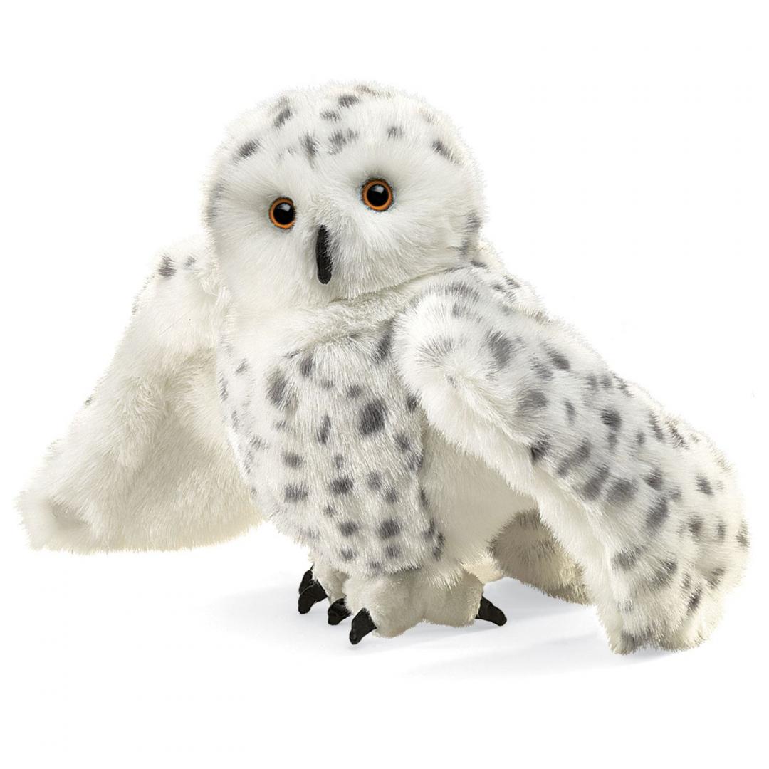 Schnee Eule Handpuppe Folkmanis - Die sehr realistisch aussehenden Tier-Handpuppen von Folkmanis zeichnen sich aus durch ihre hohe Qualität und besondere Liebe zum Detail. Schnee Eule Handpuppe Folkmanis