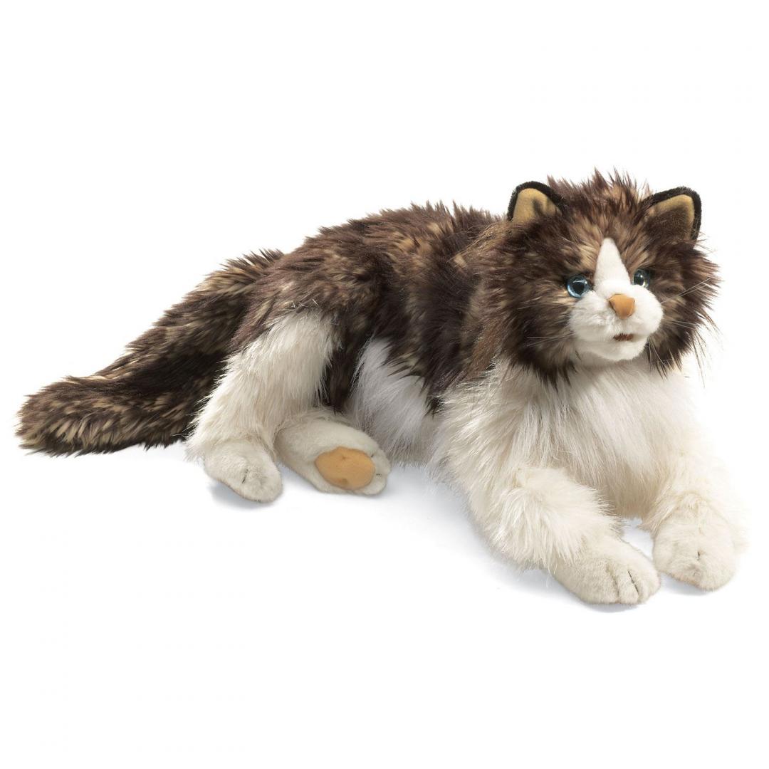 Wuschelkatze Handpuppe Folkmanis - Die sehr realistisch aussehenden Tier-Handpuppen von Folkmanis zeichnen sich aus durch ihre hohe Qualität und besondere Liebe zum Detail. Wuschelkatze Handpuppe Folkmanis