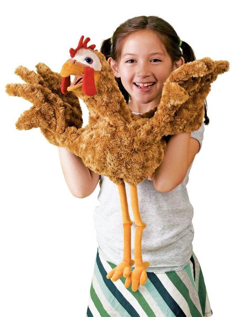 Tier-Handpuppe von Folkmanis - Huhn