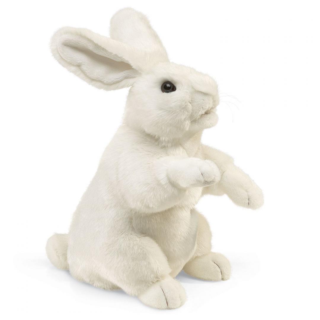Hase weiß Handpuppe Folkmanis - Die sehr realistisch aussehenden Tier-Handpuppen von Folkmanis zeichnen sich aus durch ihre hohe Qualität und besondere Liebe zum Detail. Hase weiß Handpuppe Folkmanis