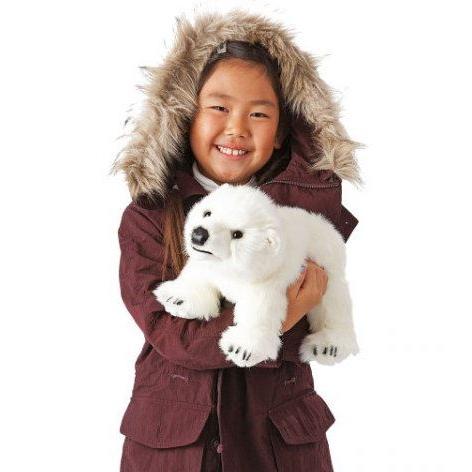 Tier-Handpuppe von Folkmanis - Eisbär