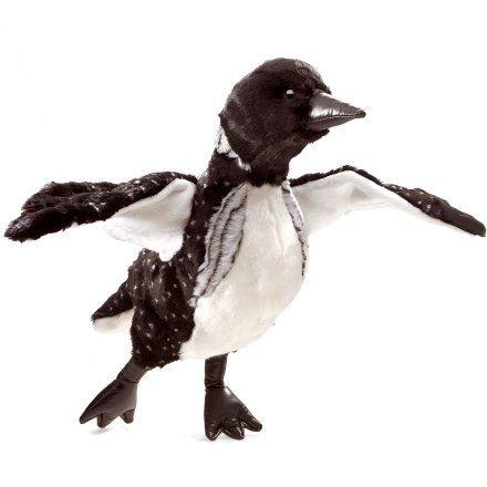 Folkmanis Handpuppe - Seetaucher - Die naturgetreue Vogel-Handpuppen von Folkmanis zeichnet sich durch ihre hohe Qualität und Liebe zum Detail aus. Tier-Handpuppe von Folkmanis - Seetaucher