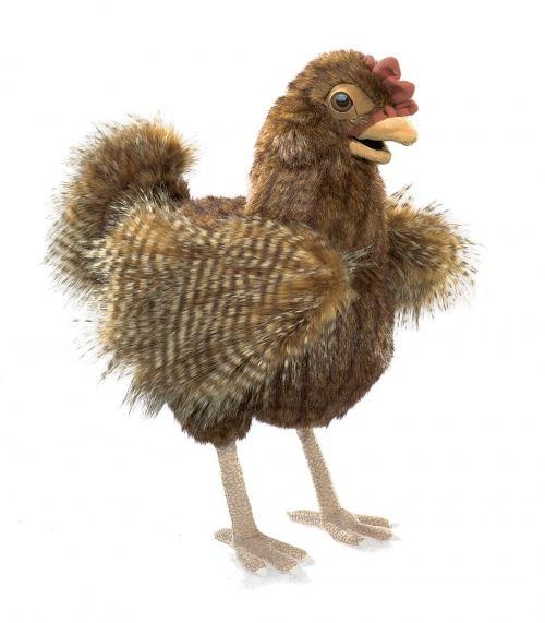 Folkmanis Handpuppe - Henne Huhn - Die naturgetreuen Tier-Handpuppen von Folkmanis zeichnen sich durch ihre hohe Qualität und Liebe zum Detail aus. Tier-Handpuppe von Folkmanis - Henne/Huhn