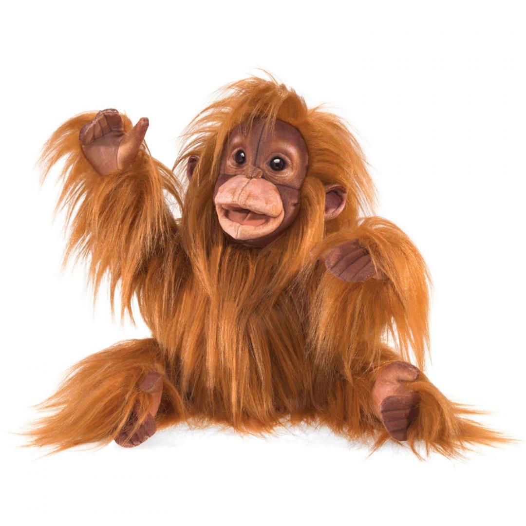 Orangutan Baby - Folkmanis Handpuppe - Die sehr realistisch aussehenden Tier-Handpuppen von Folkmanis zeichnen sich aus durch ihre hohe Qualität und besondere Liebe zum Detail. Orangutan Baby - Folkmanis Handpuppe