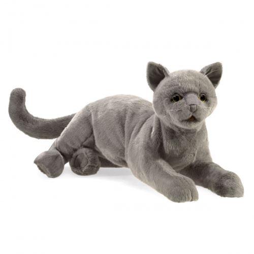 Folkmanis Handpuppe - schnurrende Katzen - Die naturgetreuen Katzen-Handpuppen von Folkmanis zeichnen sich durch ihre hohe Qualität und Liebe zum Detail aus. Tier-Handpuppe von Folkmanis - schnurrende Katze