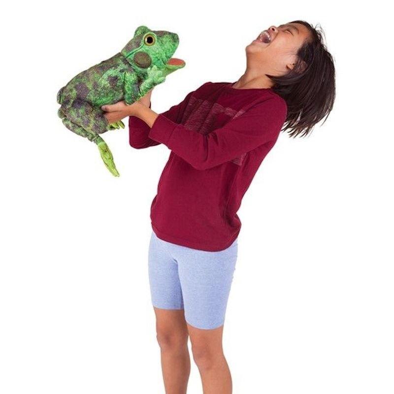 Folkmanis Handpuppe Metamorphose Frosch - Die pädagogisch wertvollen und sehr robusten Tier-Handpuppen original Folkmanis sind bei den Kindern sehr beliebt. Handpuppe - original Folkmanis - Metamorphose Frosch