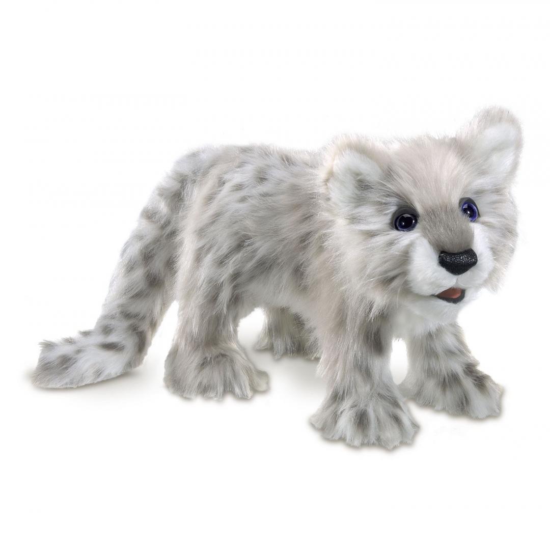 Schneeleopard Baby - Folkmanis Handpuppe - Die sehr realistisch aussehenden Tier-Handpuppen von Folkmanis zeichnen sich aus durch ihre hohe Qualität und besondere Liebe zum Detail. Schneeleopard Baby - Folkmanis Handpuppe