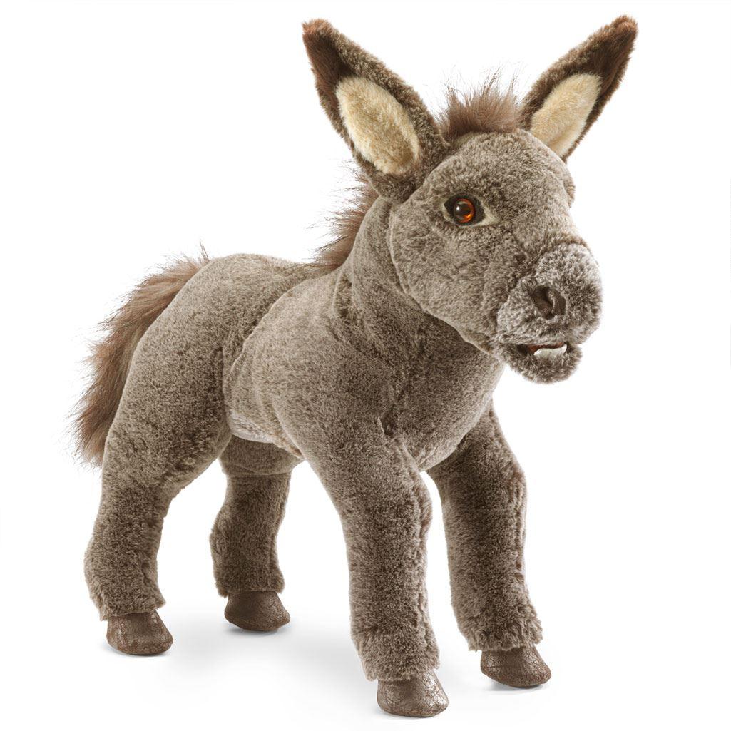 Esel Folkmanis Handpuppen - Die sehr realistisch aussehenden Tier-Handpuppen von Folkmanis zeichnen sich aus durch ihre hohe Qualität und besondere Liebe zum Detail. Esel Folkmanis Handpuppen