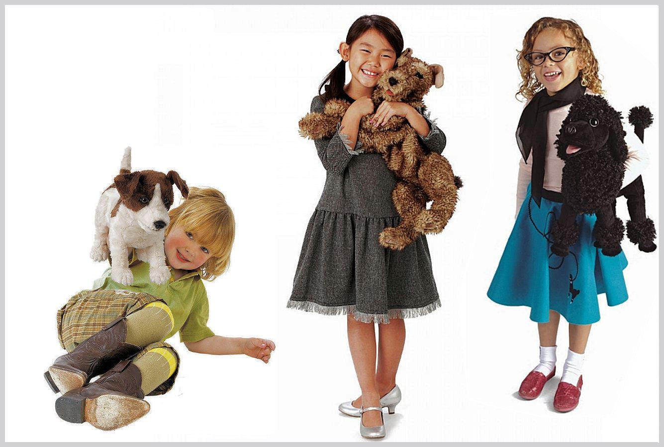 Folkmanis Handpuppen Hunde - Die pädagogisch wertvollen und sehr robusten Tier-Handpuppen original Folkmanis sind bei den Kindern sehr beliebt. Handpuppen - original Folkmanis - Hunde