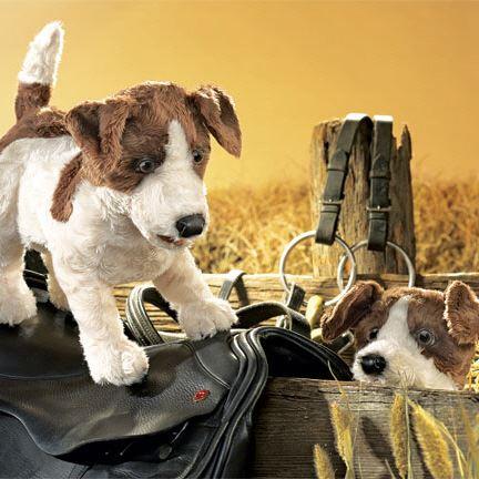 Hunde-Handpuppe von Folkmanis - Jack Russell Terrier