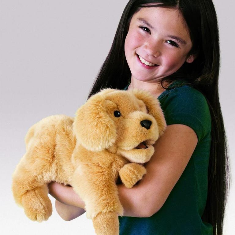 Hunde-Handpuppe von Folkmanis Golden Retriever