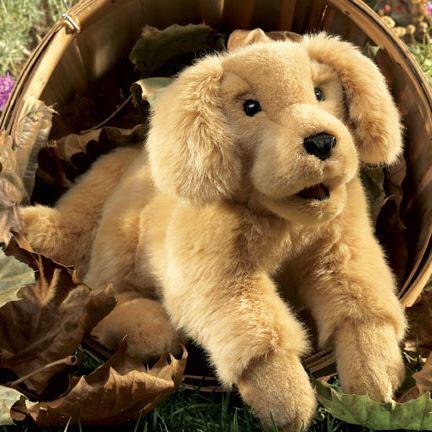 Hunde-Handpuppe von Folkmanis - Golden Retriever