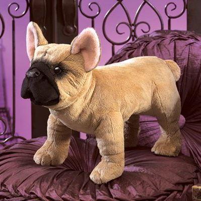 Hunde-Handpuppe von Folkmanis - Bulldogge