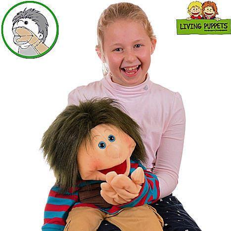 Living Puppets Handpuppen - Klappmaul-Junge - die menschlichen Handpuppen mit dem "Klappmaulprinzip" werden gerne in Kitas, Schulen und therapeutischen Einrichtungen eingesetzt - aber auch privat.  Living Puppets Handpuppen - die menschlichen Therapiepuppen mit Klappmaulprinzip