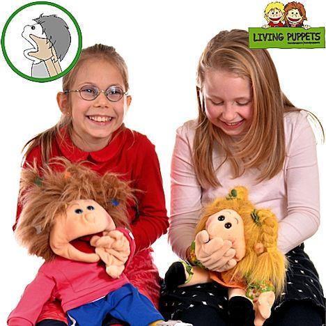 Living Puppets Handpuppen - Klappmaul - die menschlichen Handpuppen mit dem "Klappmaulprinzip" werden gerne in Kitas, Schulen und therapeutischen Einrichtungen eingesetzt - aber auch privat.  Living Puppets Handpuppen - die menschliche Therapiepuppe mit Klappmaulprinzip