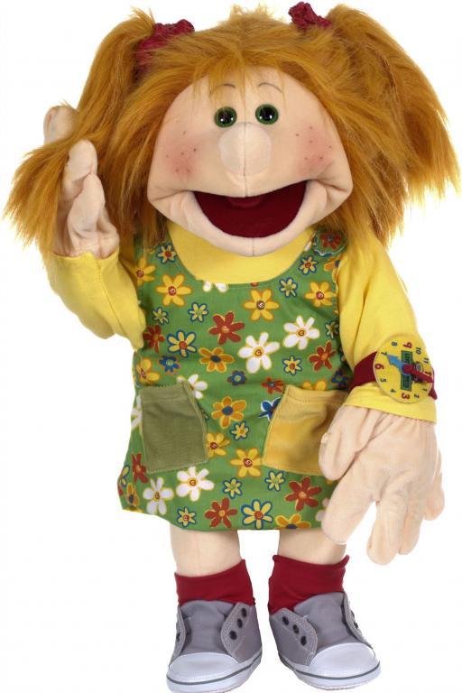 Living Puppets Handpuppe Marleen - mit Uhr - die menschliche Handpuppe mit Klappmaulprinzip