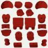Therapie-Klettergriffe-Set 20 - rot - Klettergriffe mit besondere Oberflächenformen und Haltemöglichkeiten