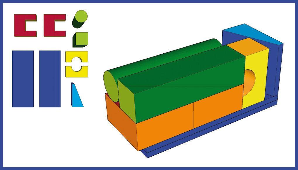 Baumodul MAXI 9-teilig - die Motorik-Bausteine sind strapazierfähig, langlebig und mit sinnvollen Details ausgestattet. Sie Entsprechen der DIN EN 71 Teil 3. Baumodul MAXI 9-teilig - nach DIN EN 71