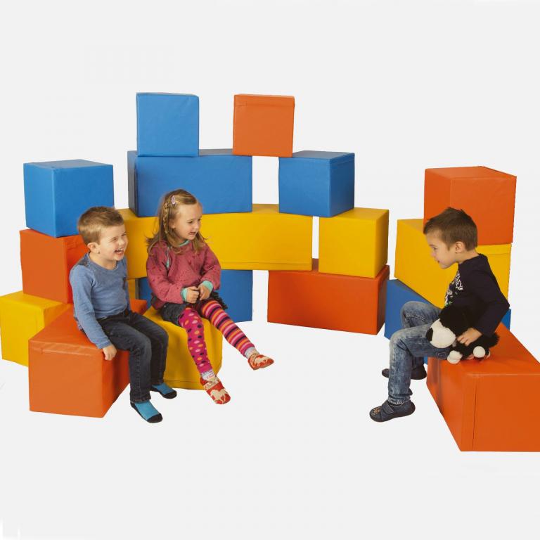 Bausteinsatz MAXI 18er Set - Motorik-Bausteine für Kinder ab 4 Jahren