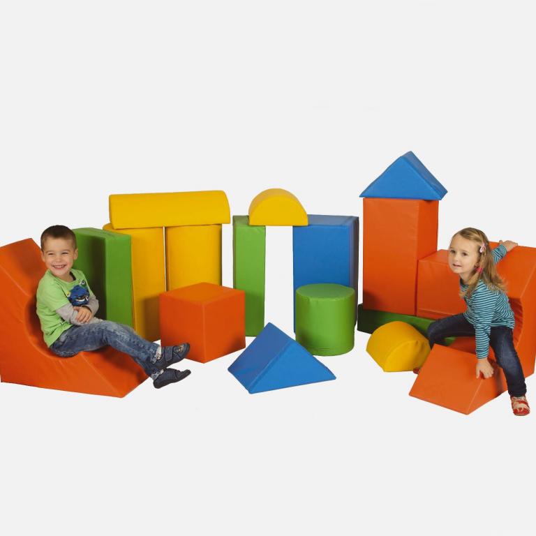 Bausteinsatz MAXI 17-teilig - Motorik-Bausteine für Kinder ab 4 Jahren