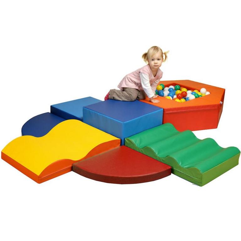 Baumodul MEDI 8-teilig - Bausteinsatz für Kinder ab 2 Jahren