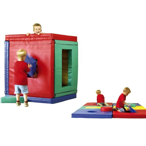 Motorikelement Haus-Puzzle - Bausteinsatz original Bänfer