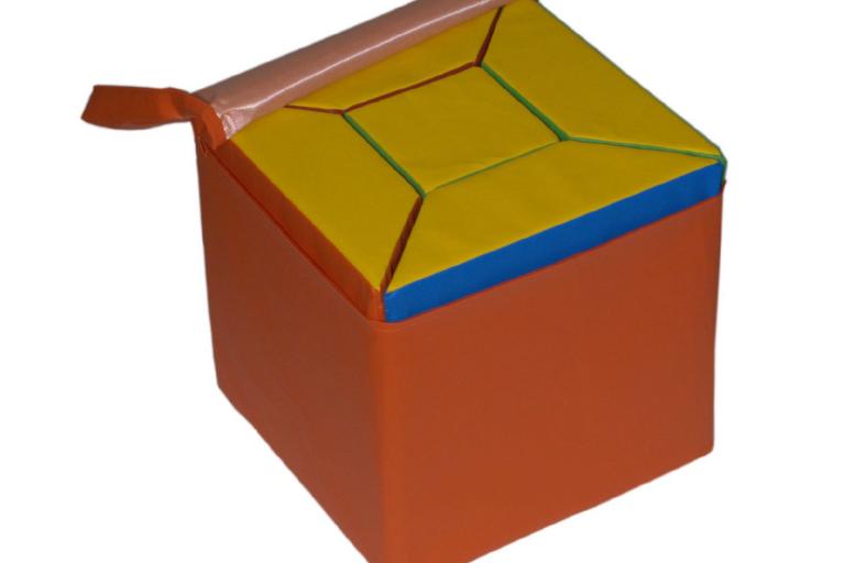 Trapezwürfel-Zusammenbau 4 - Bausteinsatz Balancierwürfel und Trapezelemente