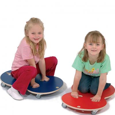 Rollbretter rot und blau - aus sehr stabilem, lasiertem Birken-Schichtholz