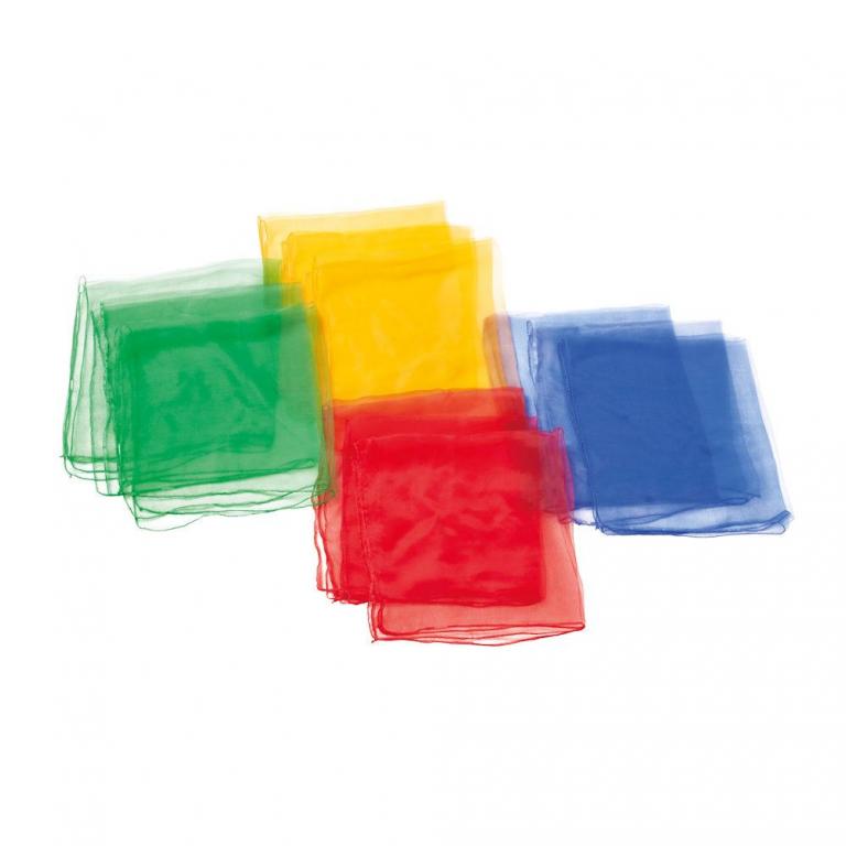 Jongliertücher bunt - Set - leichte, hochwertige Chiffontücher