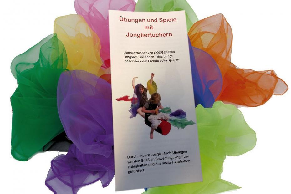Jongliertücher mit Spiele-Anleitung