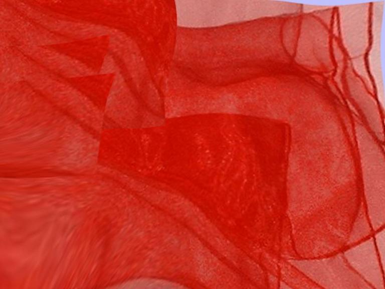 Jongliertücher rot - leichte, hochwertige Chiffontücher