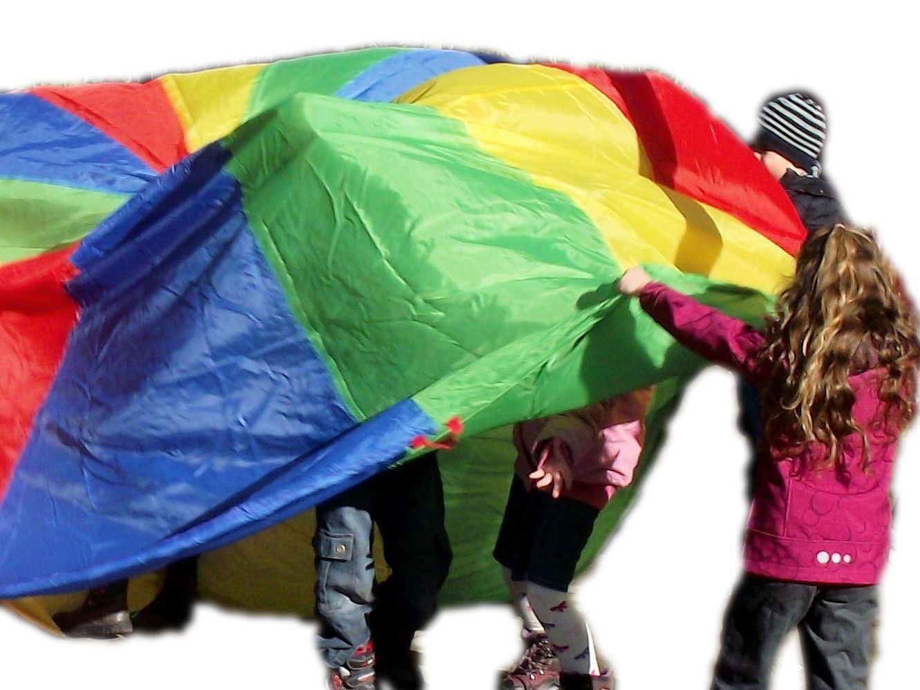 Schwungtuch-Spiel "Spinnennetz" - Schwungtücher sind das ideale Spiel- und Therapiegerät für zahlreiche Aktivitäten mit Kindern und Erwachsenen, für kleine und große Gruppen. Schwungtuch-Spiel "Spinnennetz" - Übungen für Kinder mit dem Schwungtuch