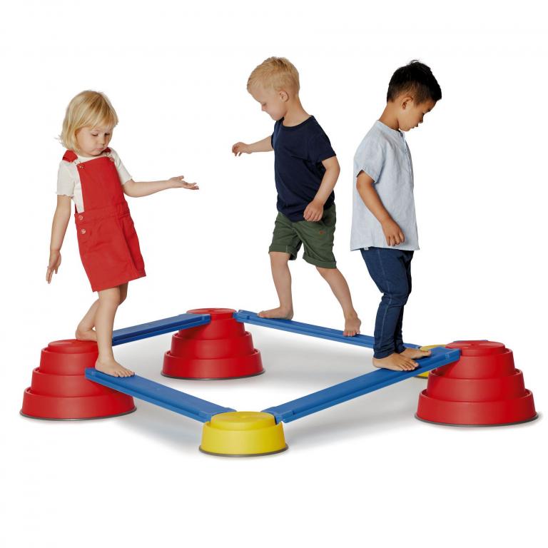 Build N'Balance - Starter Set - Balance-Parcour - fördert den Gleichgewichtssinn der Kinder