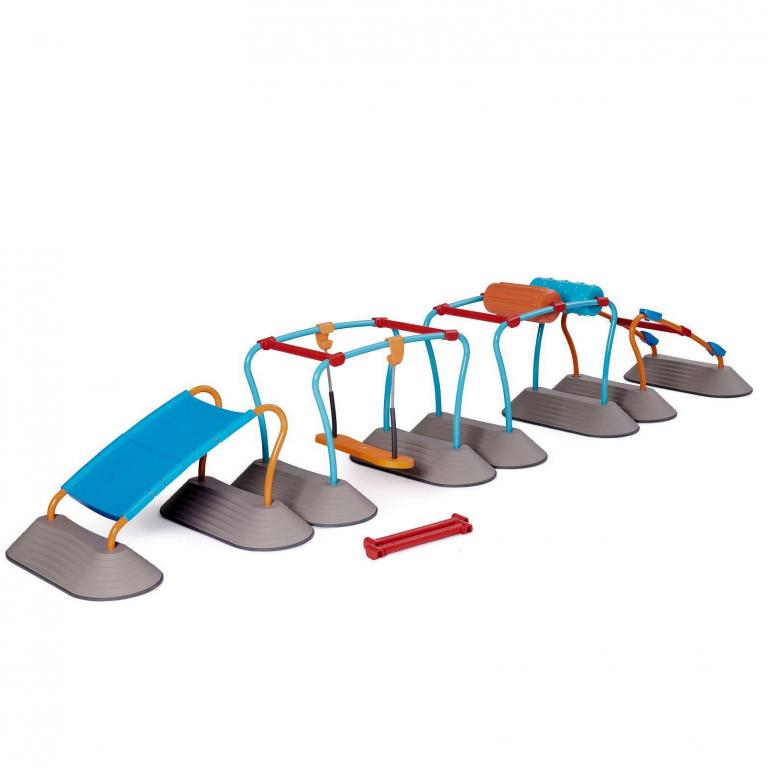 Mini-Parkour-Mega-Set-groß - Hindernisparkour zur Förderung der Motorik