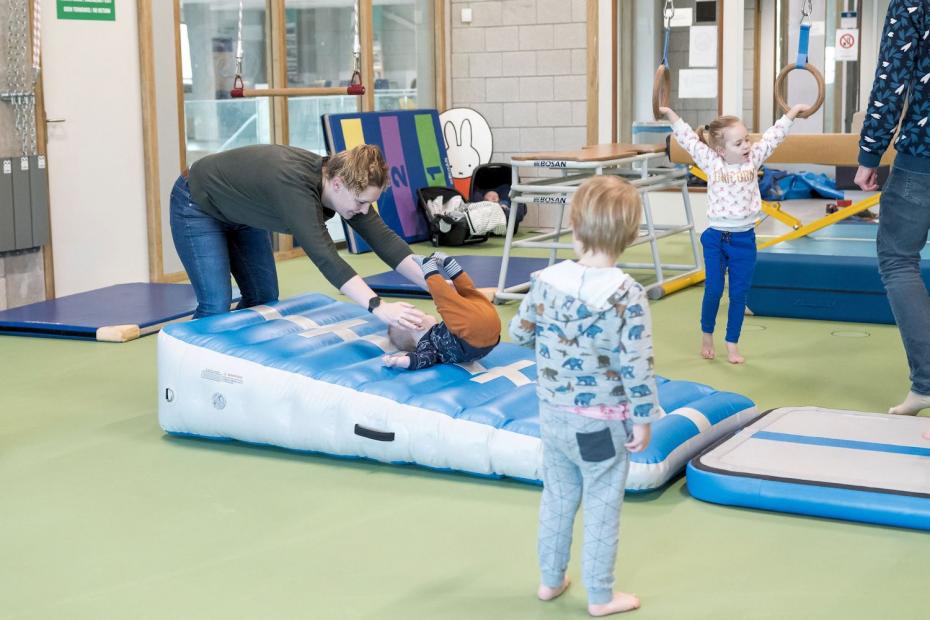 Airtrack - auch für Babys ein Spaß