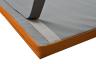 Prallschutzmatte-Wand mit Klettverbindung an Matte - orange - Prallschutzmatten für Wände sowohl für den Innen- als auch für den Außenbereich