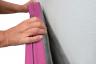 Prallschutzmatten-Wandbefestigung-pink - Prallschutzmatten für Wände sowohl für den Innen- als auch für den Außenbereich