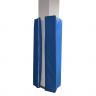 Säulenschutz blau - Beispiel - mit Klettverbindung zur einfachen Montage/Demontage