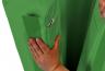 Säulenschutz Anwendung - grün - Schutzpolster für rechteckige Säulen