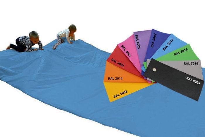 Abenteuermatte-Krabbelmatte-hellblau - Premium Spielmatte / Krabbelmatte mit flexiblen Kern
