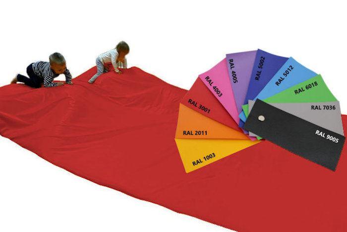 Abenteuermatte-Krabbelmatte-rot - Premium Spielmatte / Krabbelmatte mit flexiblen Kern